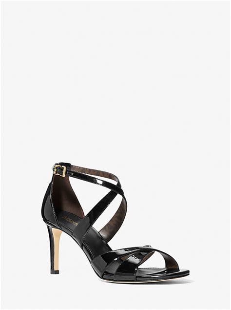 kinsley michael kors|Kinsley Faux Patent Leather Sandal .